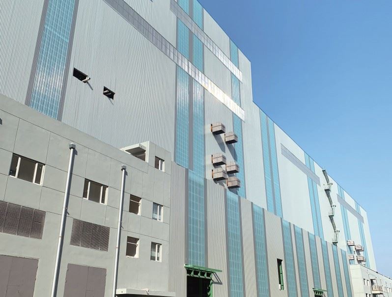 تیزاب ورکشاپ میں اینٹی سنکنرن FRP پینل۔